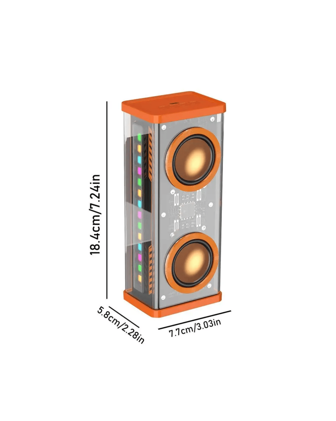 V9 10W TWS Stereo Hoparlör – Renkli Işık ve Uzun Pil