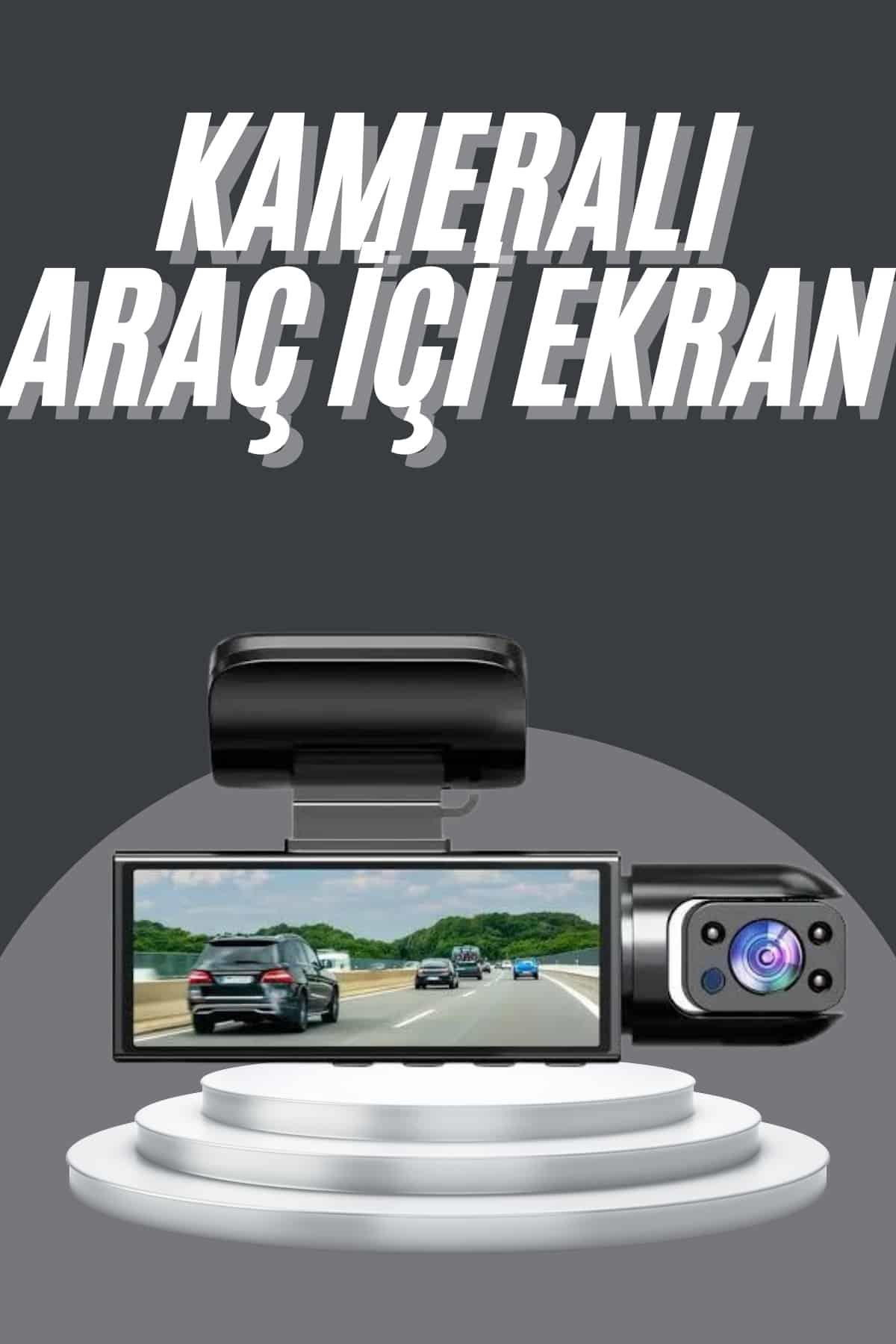 Video ve Fotoğraf Kaydedici Sürüş Kamerası Ön ve Arka Çift Kameralı