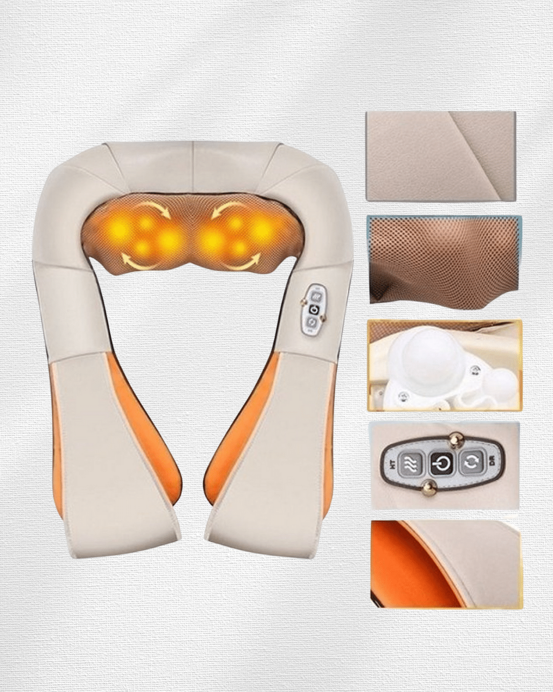 Vücut Masaj Aleti – Ergonomik Tasarım, Güçlü Ovmalı Masaj Teknolojisi