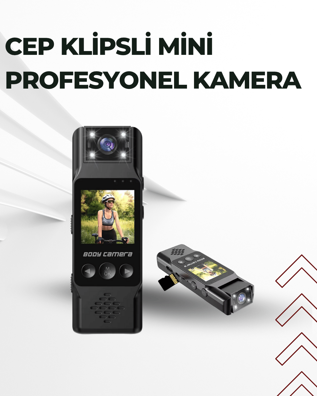 WiFi ile Uzaktan Erişimli Mini Kamera – 1200mAh Batarya, 1080P Video Çekimi