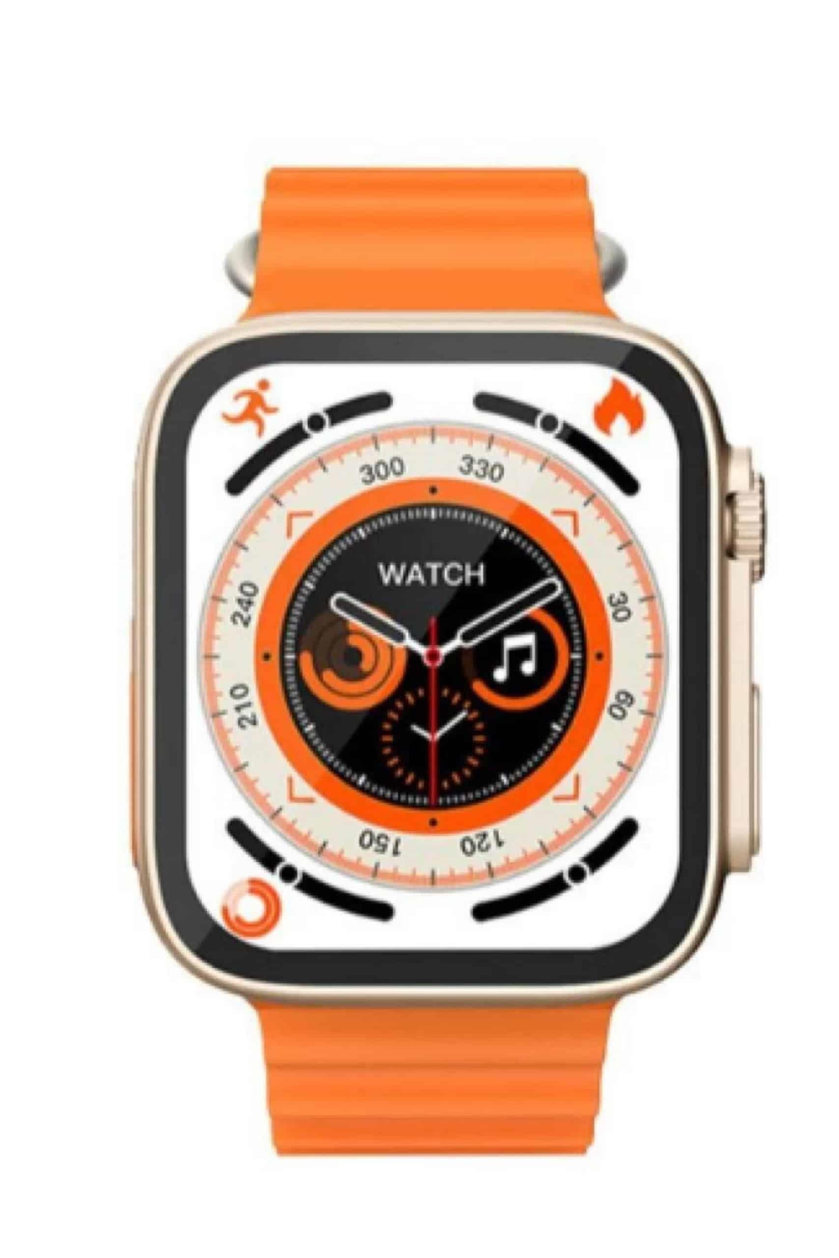 Yeni Model Akıllı Saat Ultra Smart Watch Gümüş Kasa 45mm Titreşim