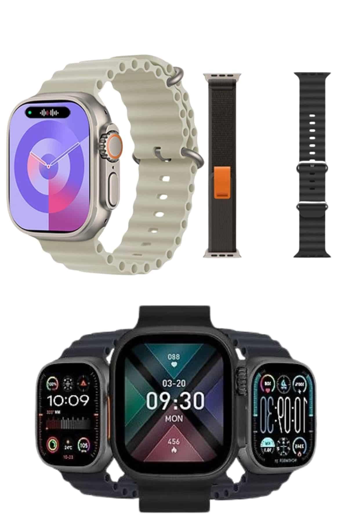 Yeni Nesil Akıllı Kol Saati Nabız Ölçer GPS Uyumlu 49 MM Kasa
