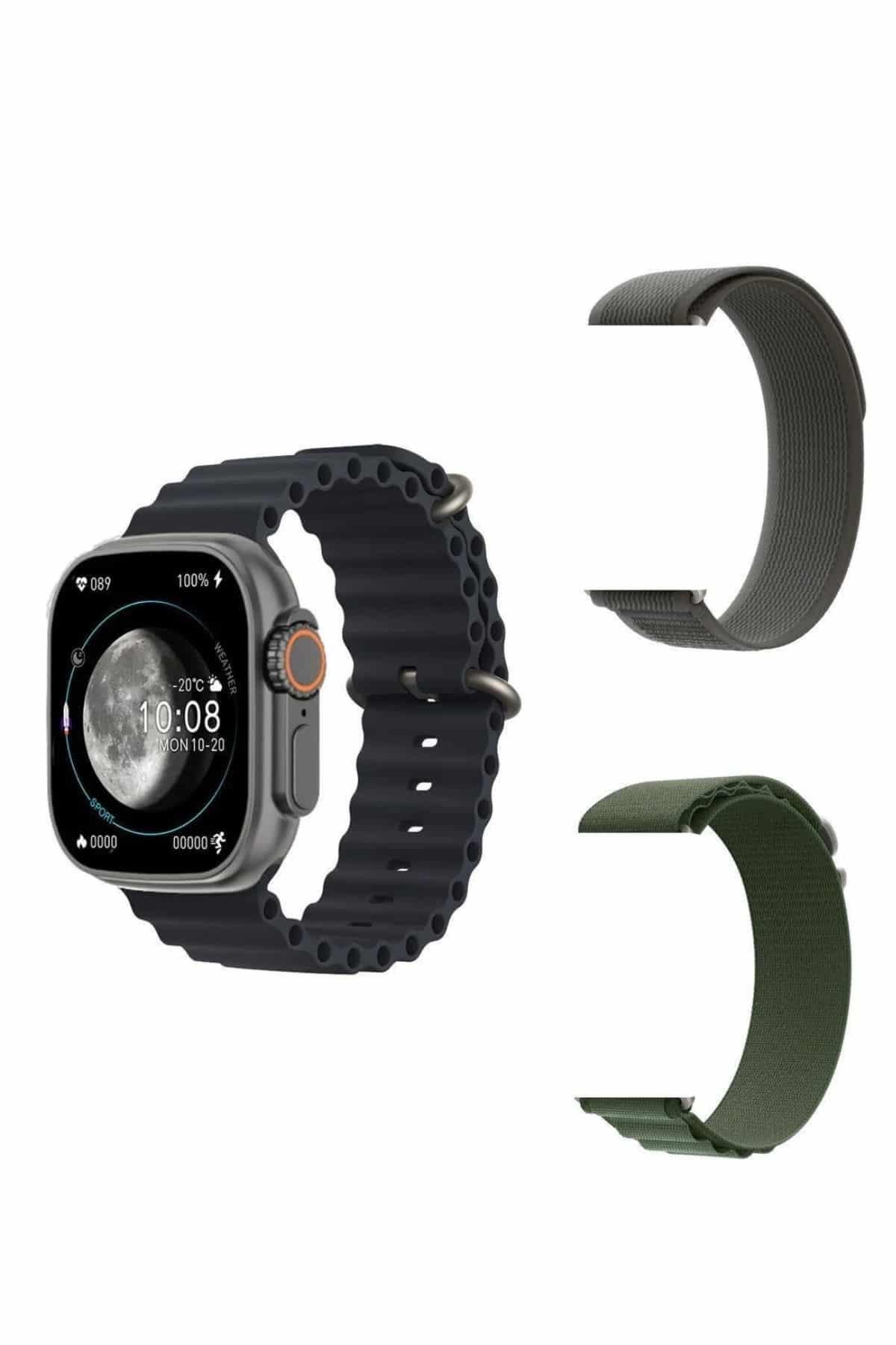 Yeni Nesil Akıllı Kol Saati Nabız Ölçer GPS Uyumlu 49 MM Kasa
