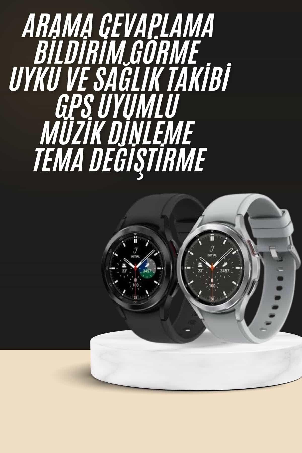 Yeni Nesil Akıllı Saat Çağrı Cevaplayabilen Plastik 47 Mm Uyumlu Kordon