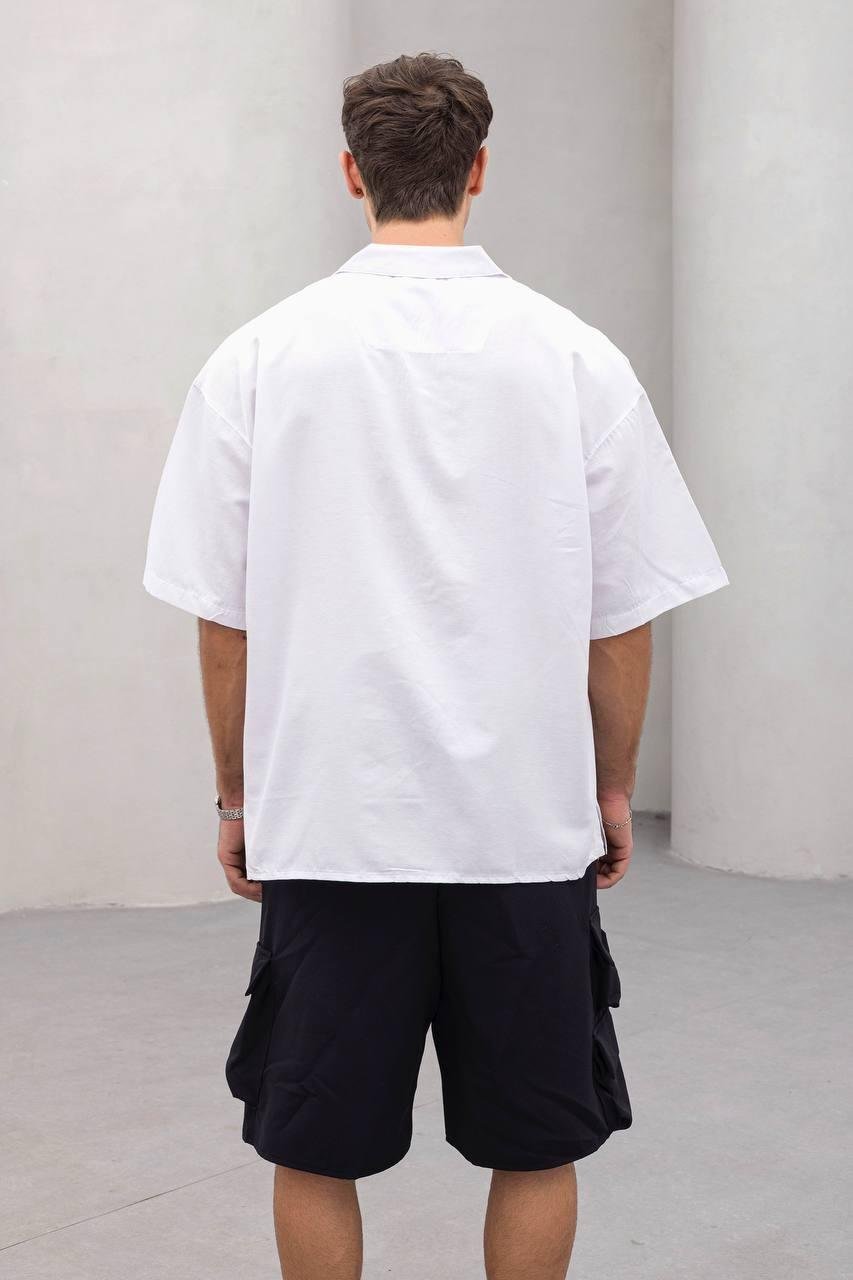 Baskılı Oversize Gömlek