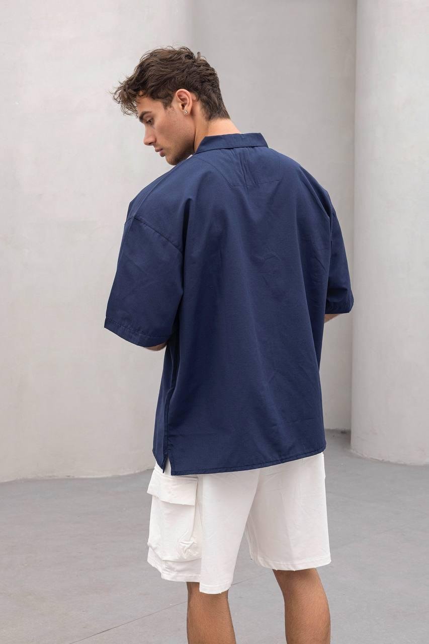 Baskılı Oversize Gömlek
