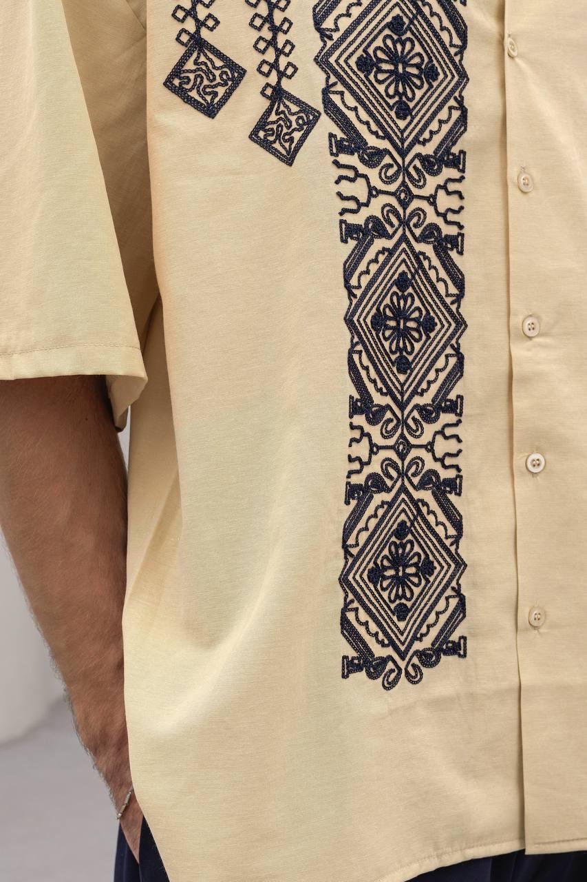 Baskılı Oversize Gömlek