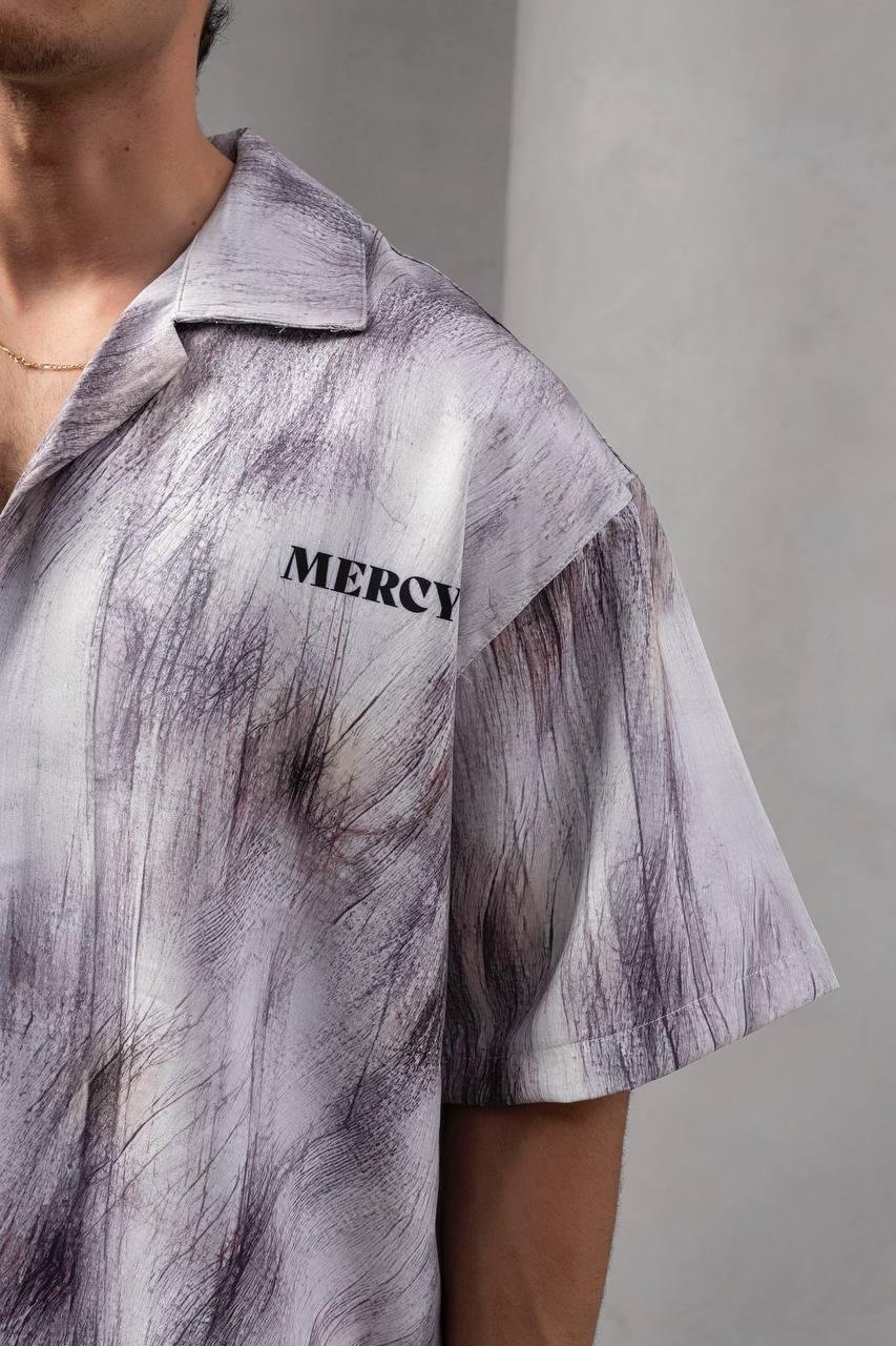 Baskılı Oversize Gömlek
