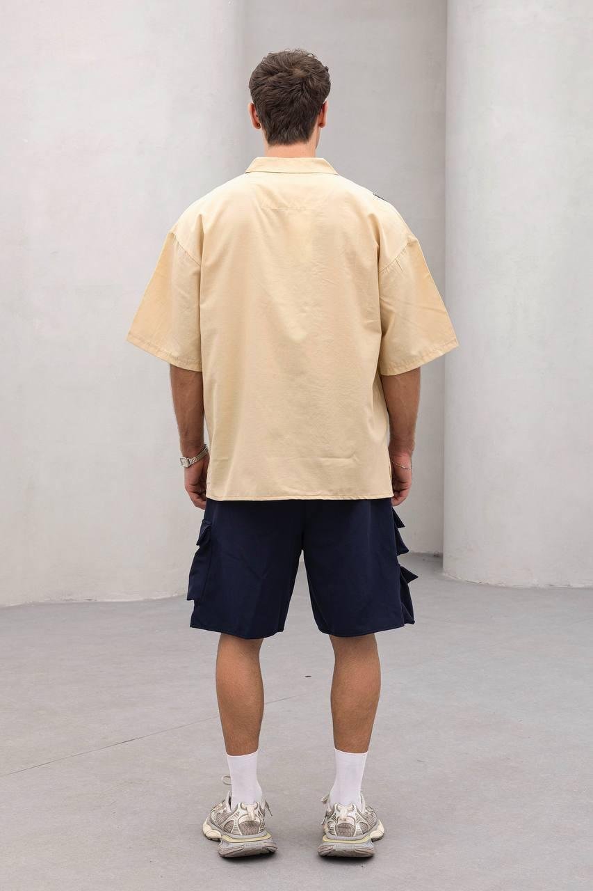 Baskılı Oversize Gömlek
