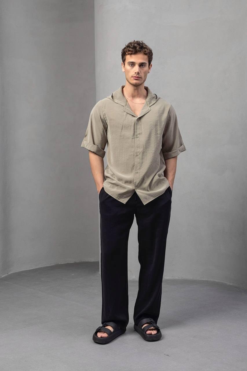 Baskılı Oversize Gömlek