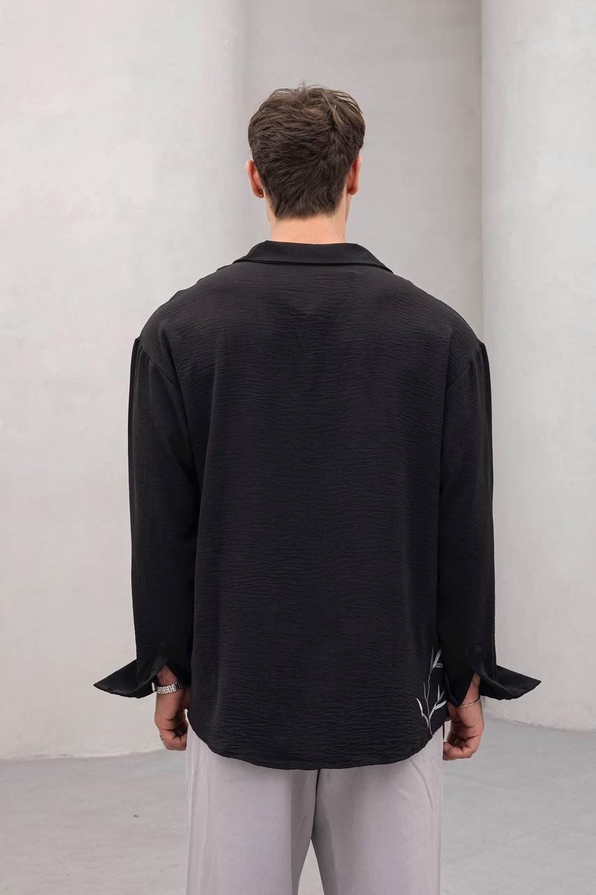Baskılı Oversize Gömlek