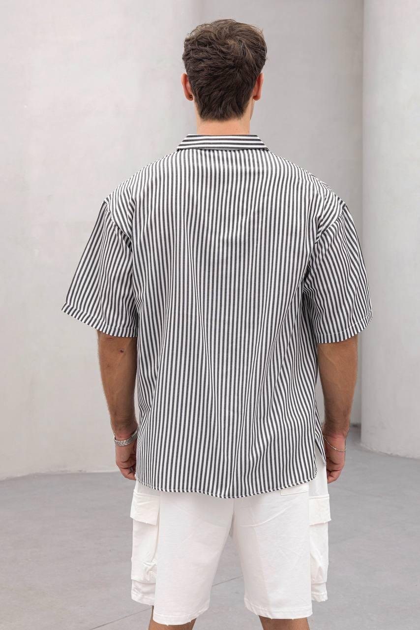 Baskılı Oversize Gömlek