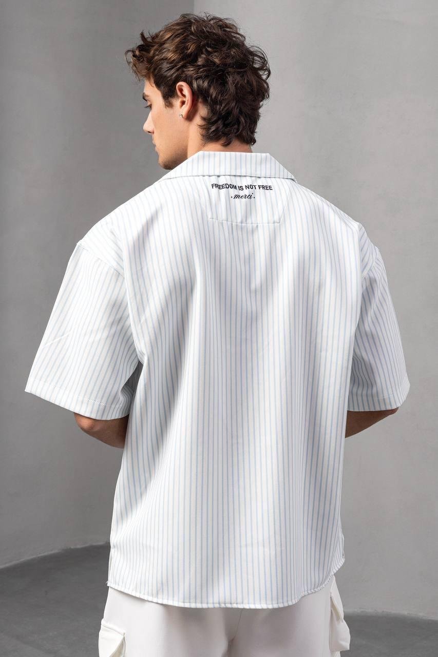 Baskılı Oversize Gömlek