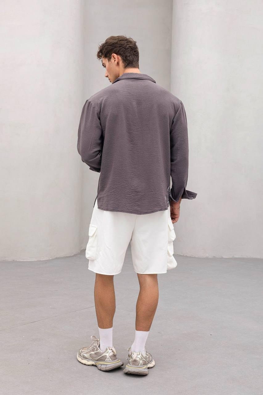 Baskılı Oversize Gömlek