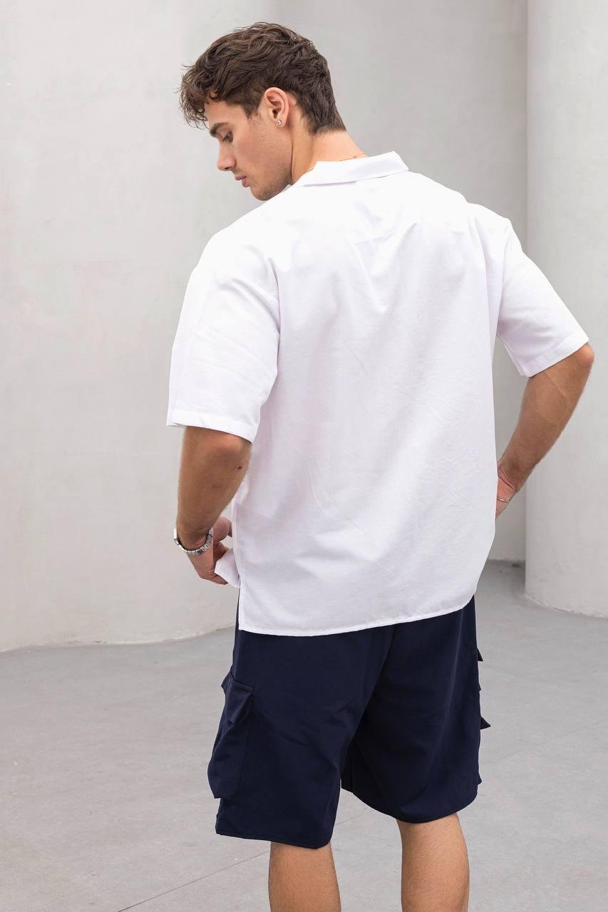 Baskılı Oversize Gömlek