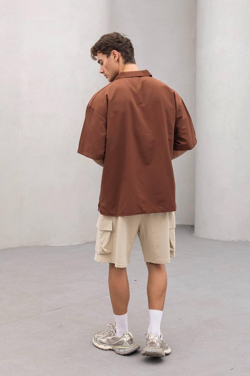 Baskılı Oversize Gömlek