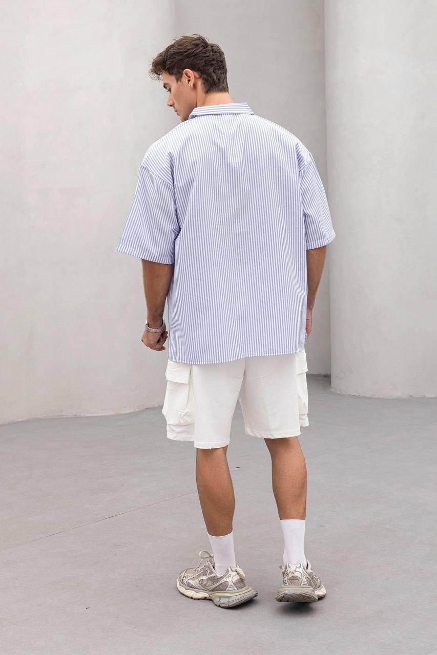 Baskılı Oversize Gömlek