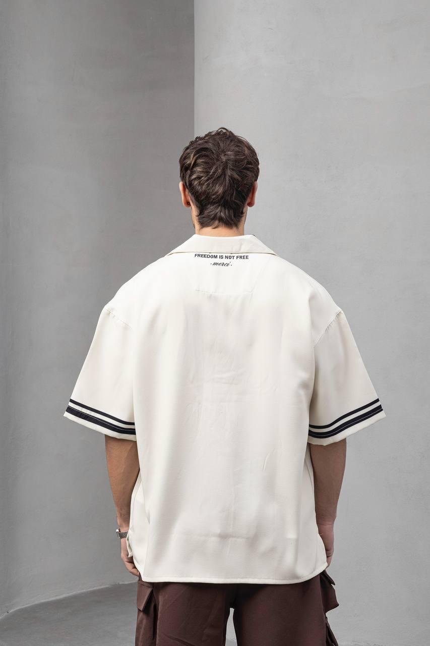 Baskılı Oversize Gömlek