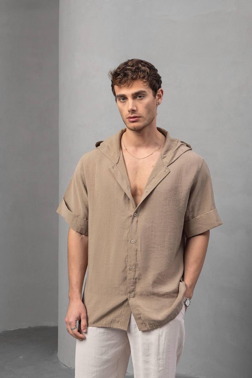 Baskılı Oversize Gömlek