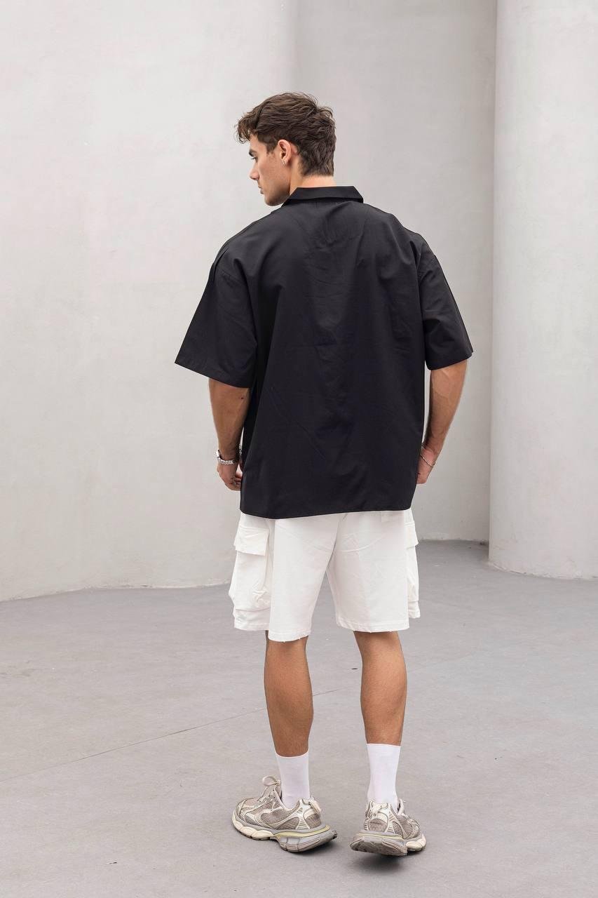 Baskılı Oversize Gömlek