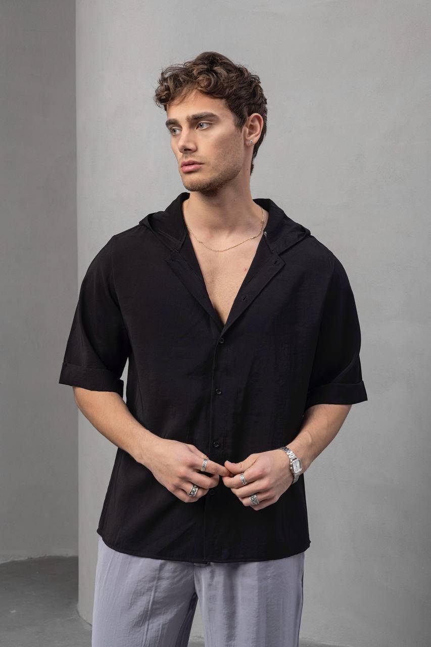 Baskılı Oversize Gömlek