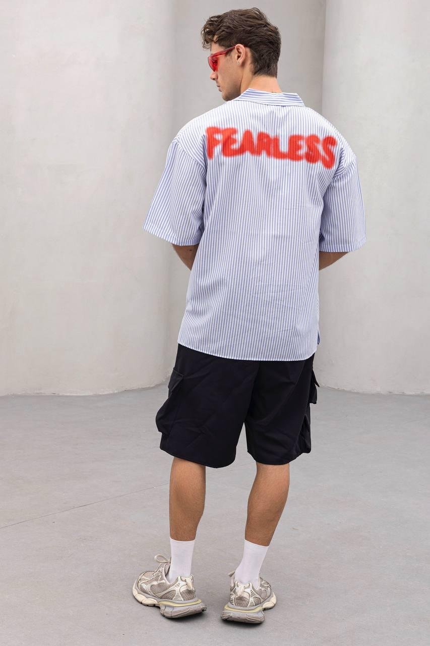 Baskılı Oversize Gömlek