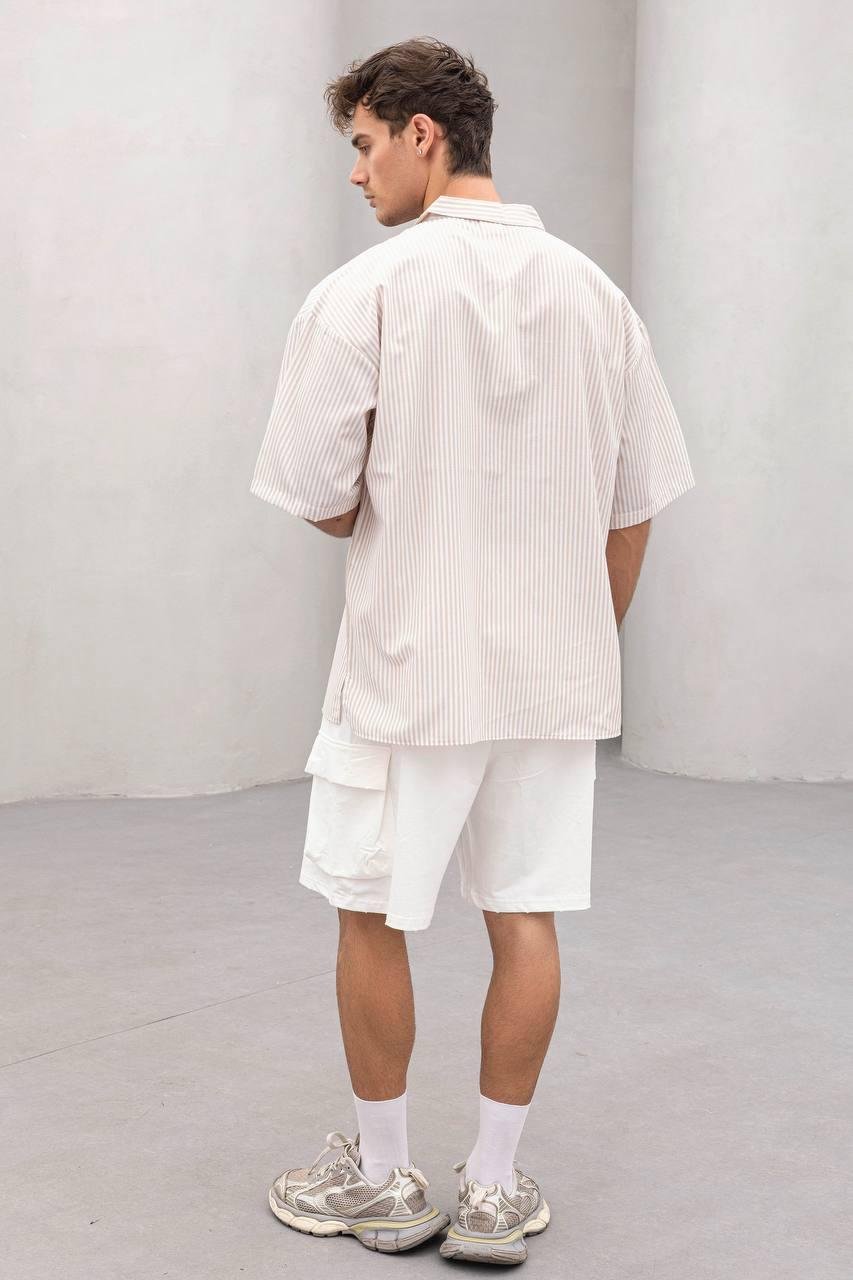 Baskılı Oversize Gömlek