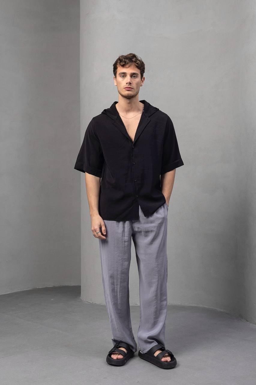 Baskılı Oversize Gömlek