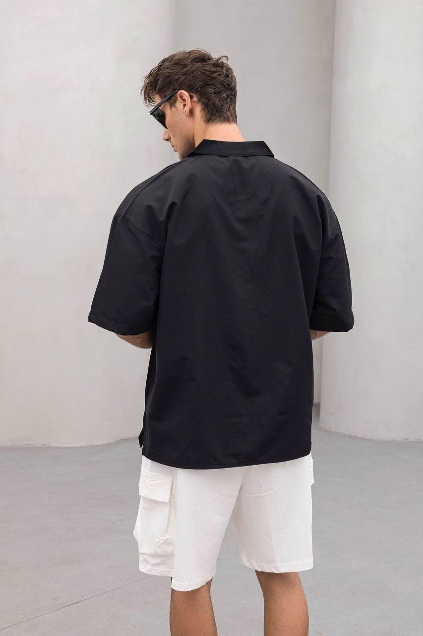 Baskılı Oversize Gömlek