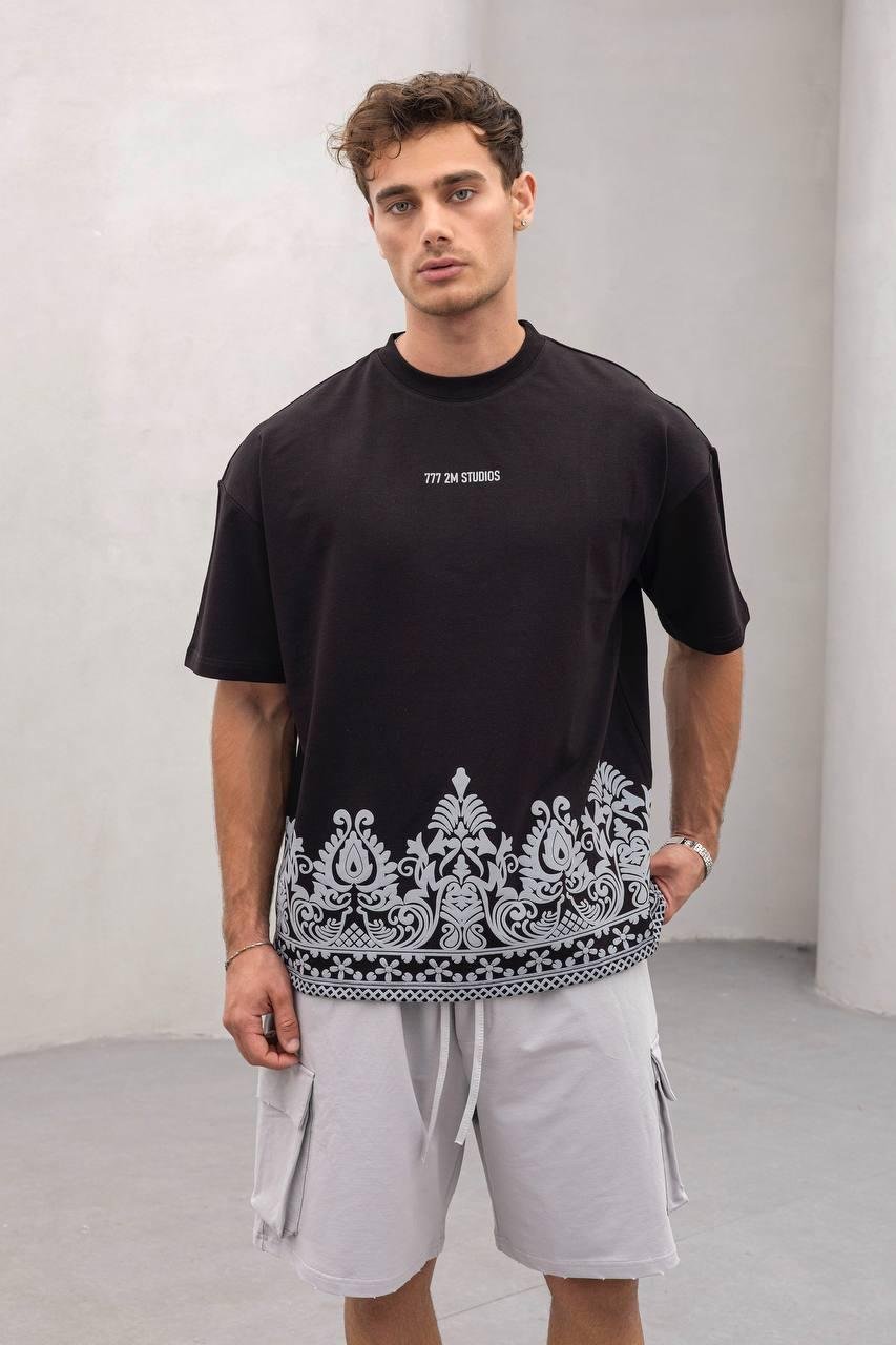 Baskılı Oversize Tişört