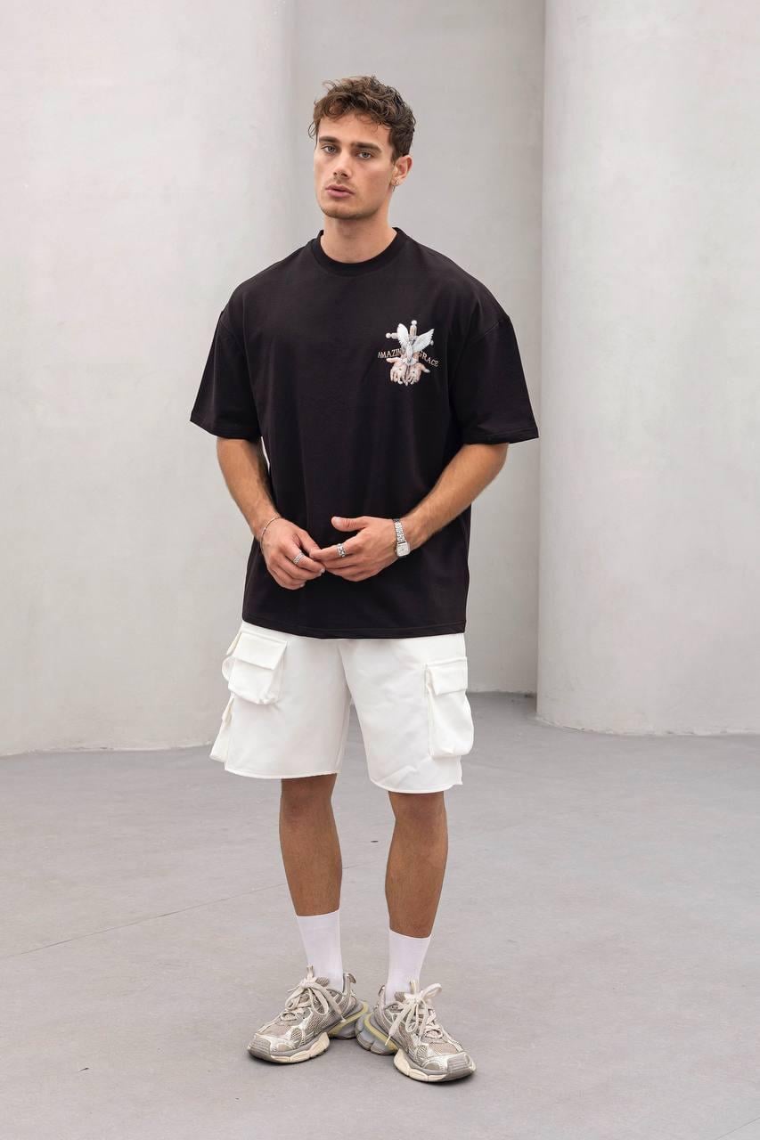Baskılı Oversize Tişört