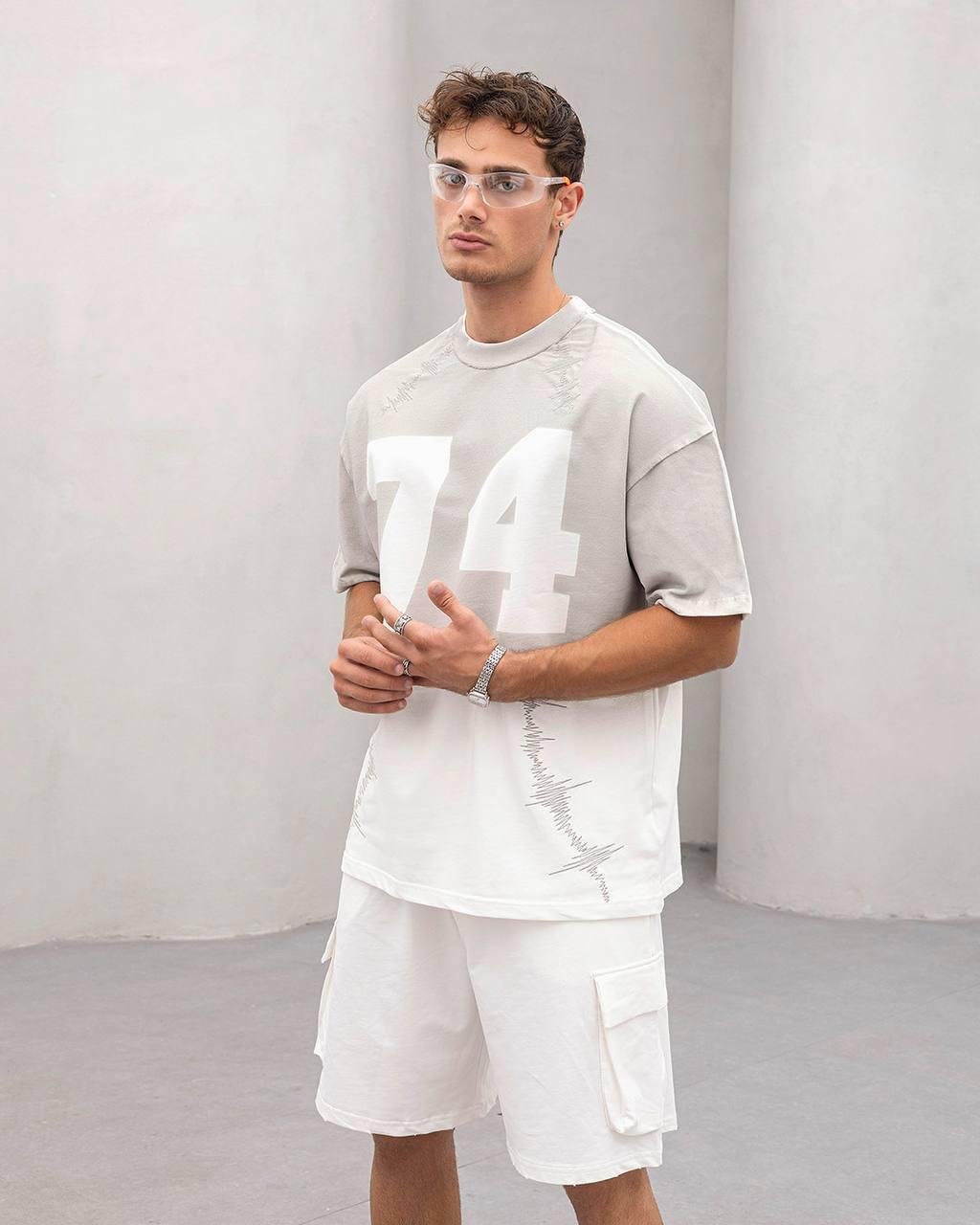 Baskılı Oversize Tişört