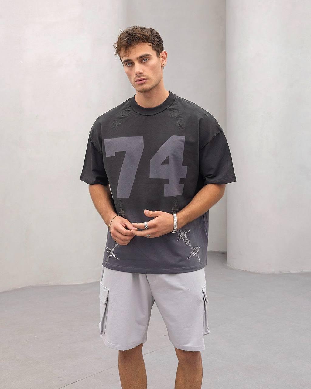 Baskılı Oversize Tişört