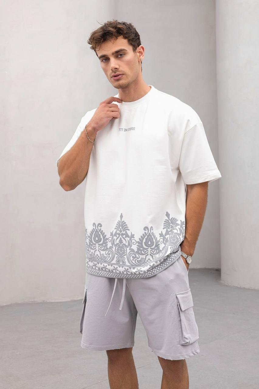 Baskılı Oversize Tişört