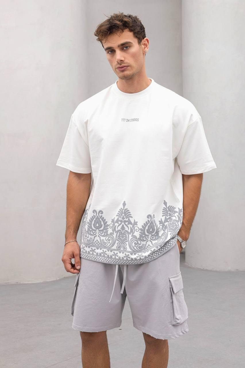 Baskılı Oversize Tişört