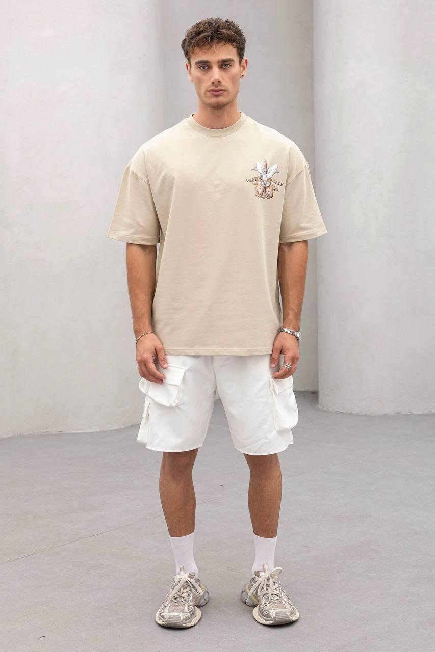 Baskılı Oversize Tişört