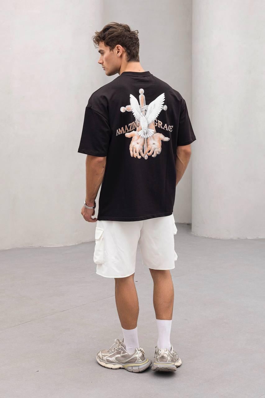 Baskılı Oversize Tişört
