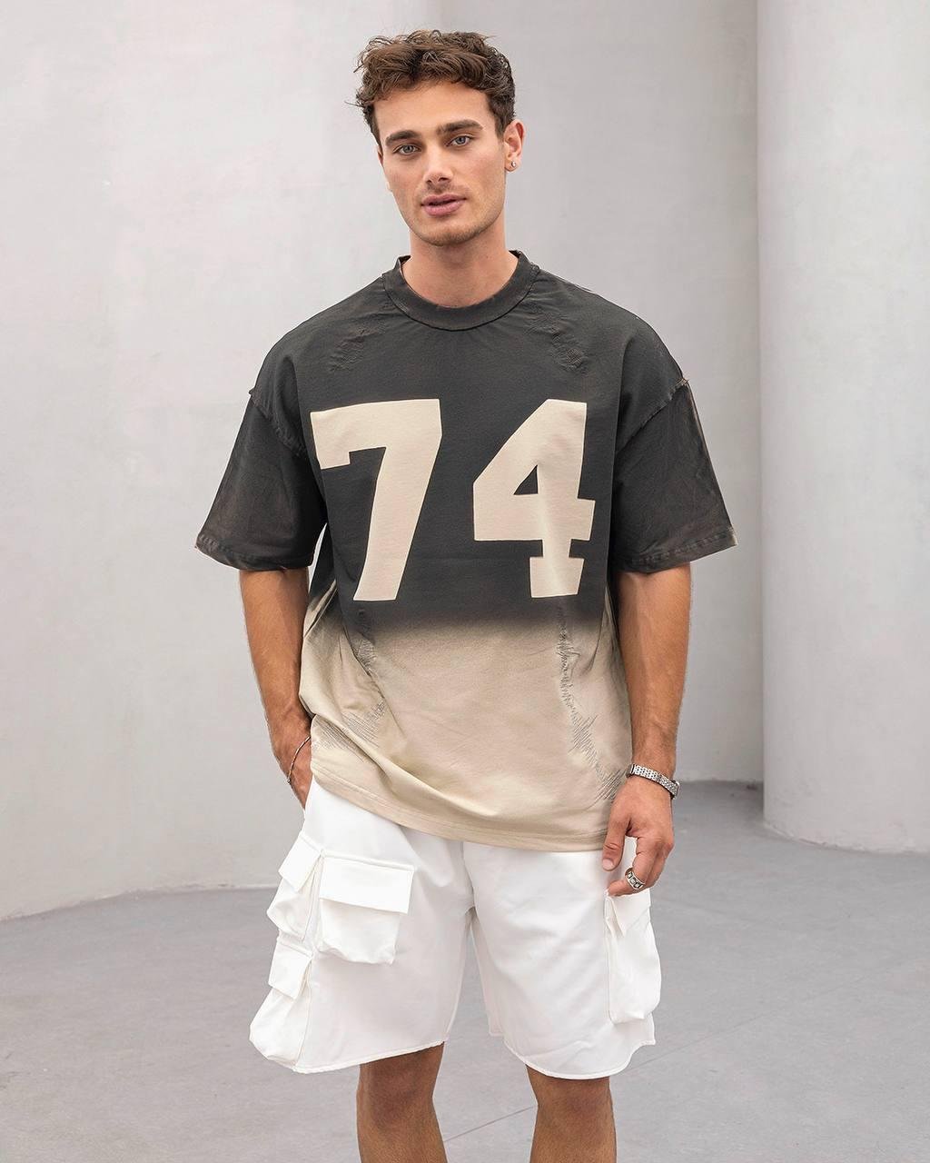 Baskılı Oversize Tişört