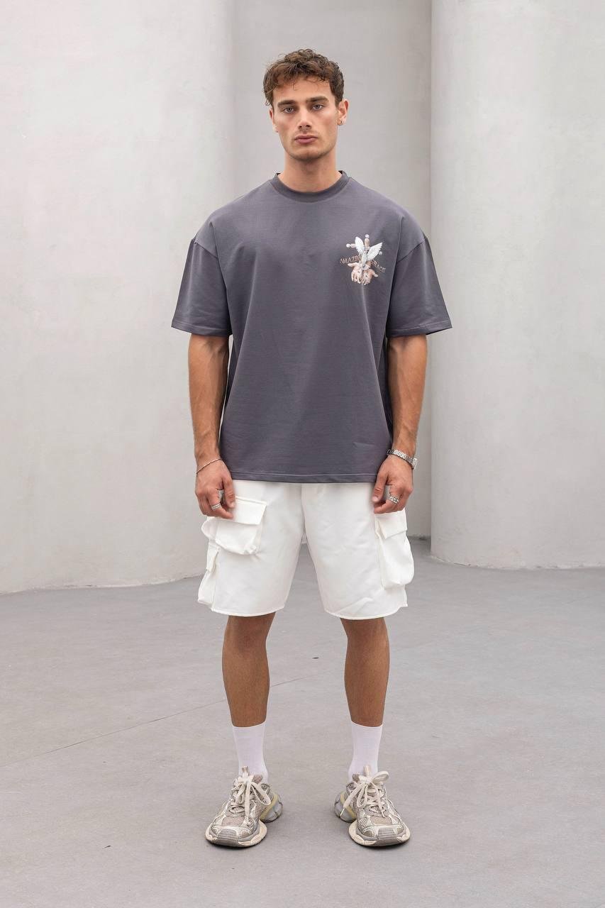 Baskılı Oversize Tişört