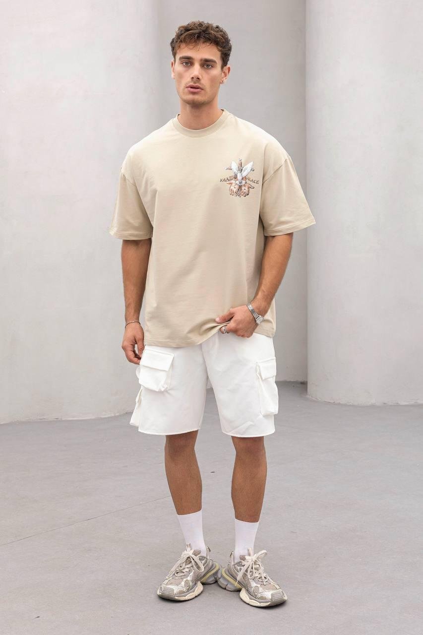 Baskılı Oversize Tişört