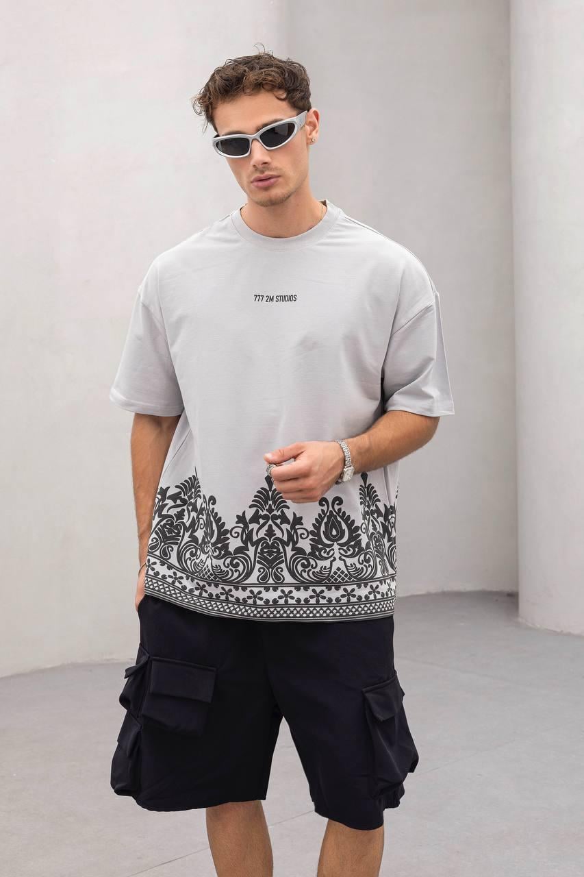 Baskılı Oversize Tişört