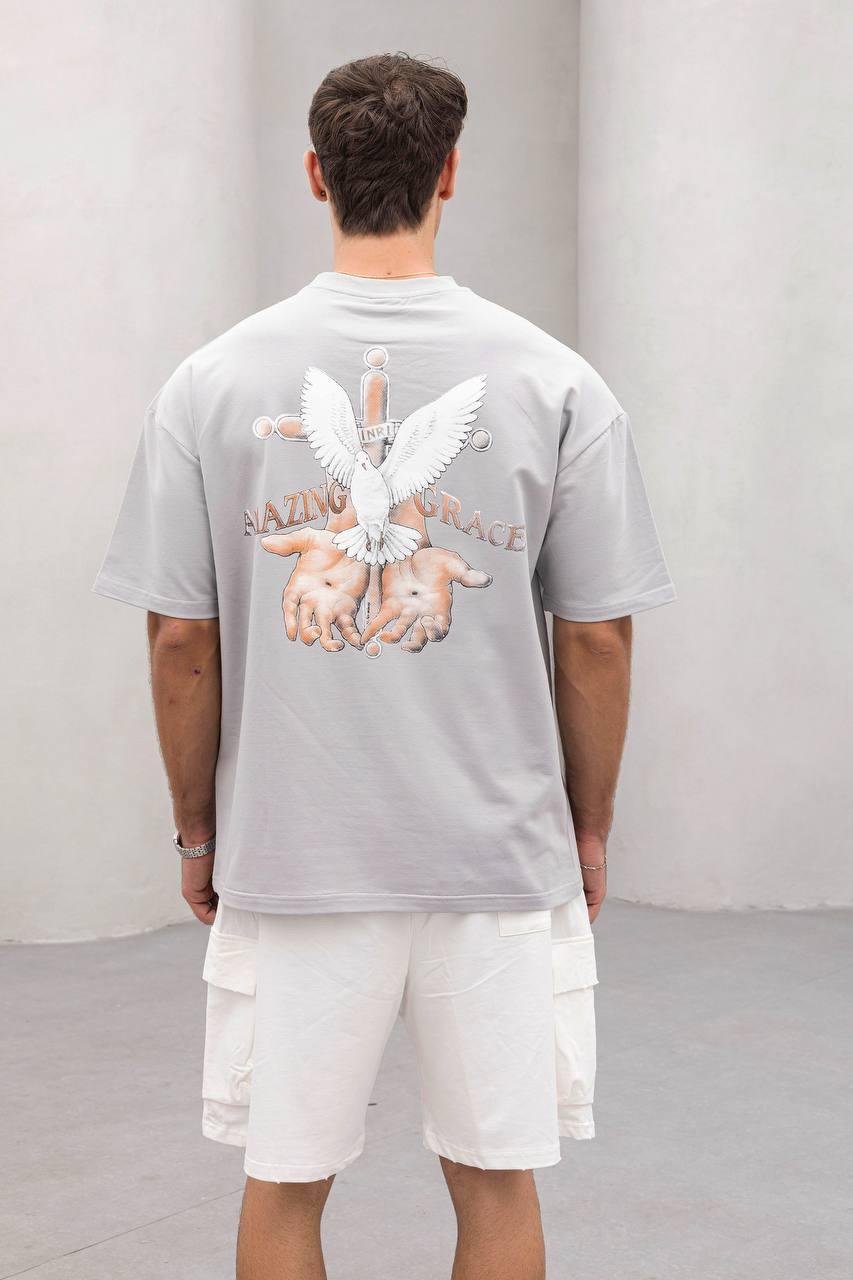Baskılı Oversize Tişört