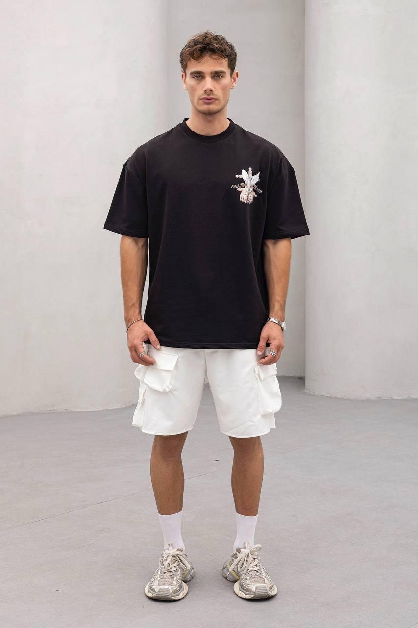 Baskılı Oversize Tişört