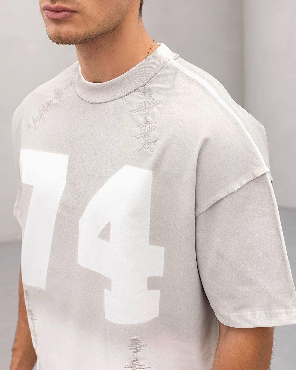 Baskılı Oversize Tişört