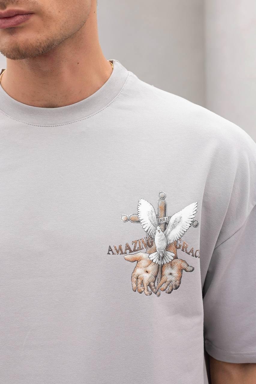 Baskılı Oversize Tişört