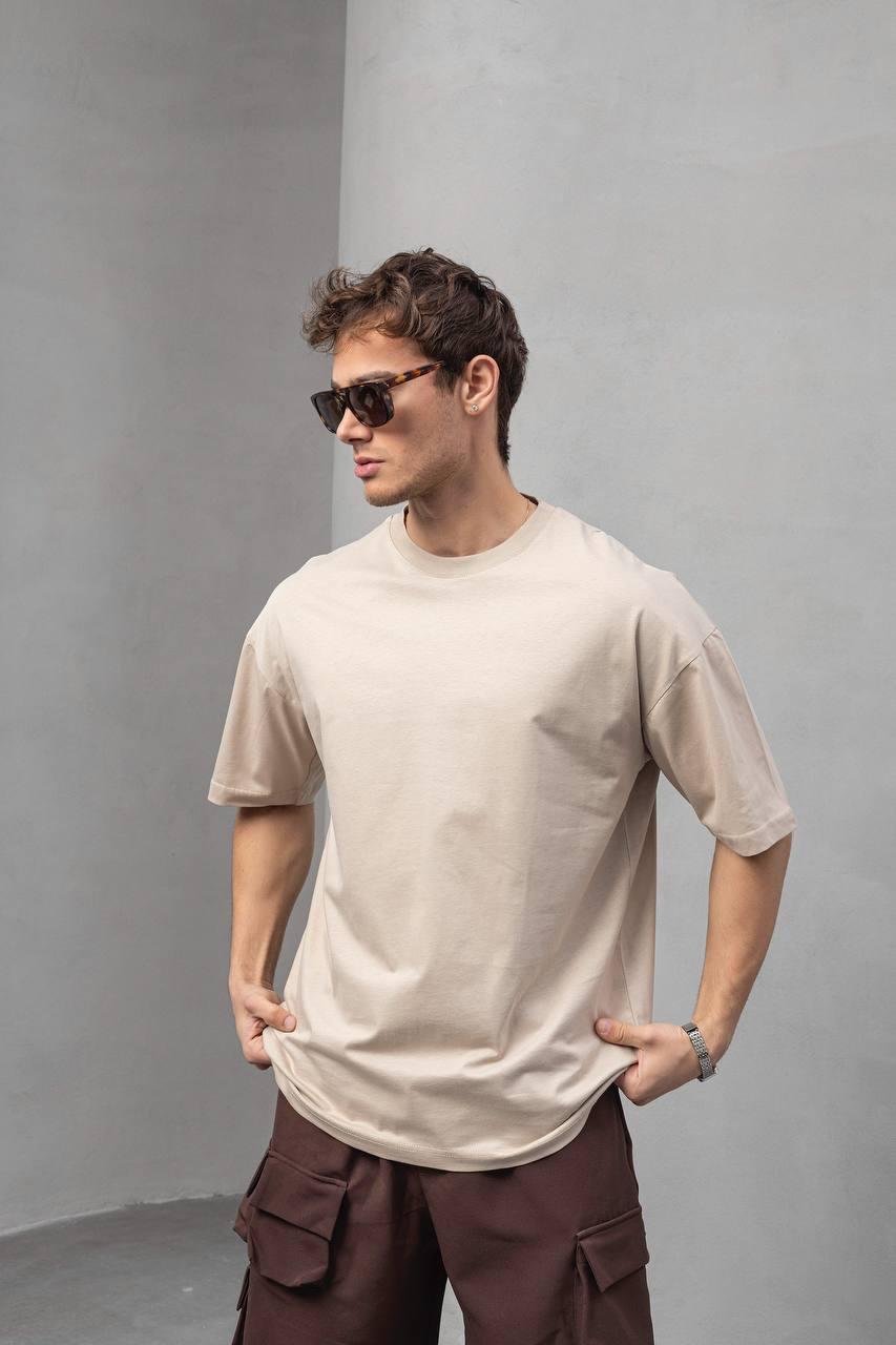 Bej Oversize Tişört