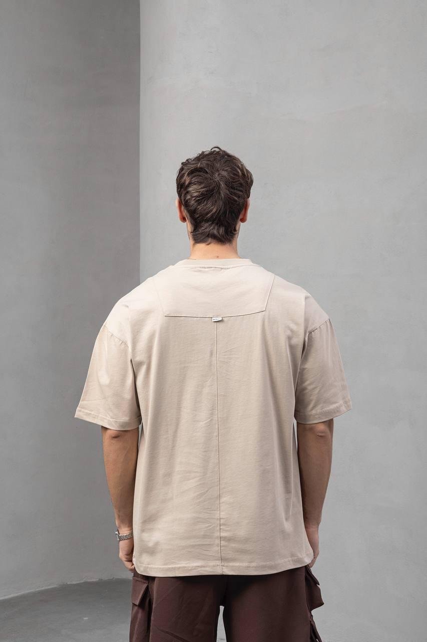 Bej Oversize Tişört