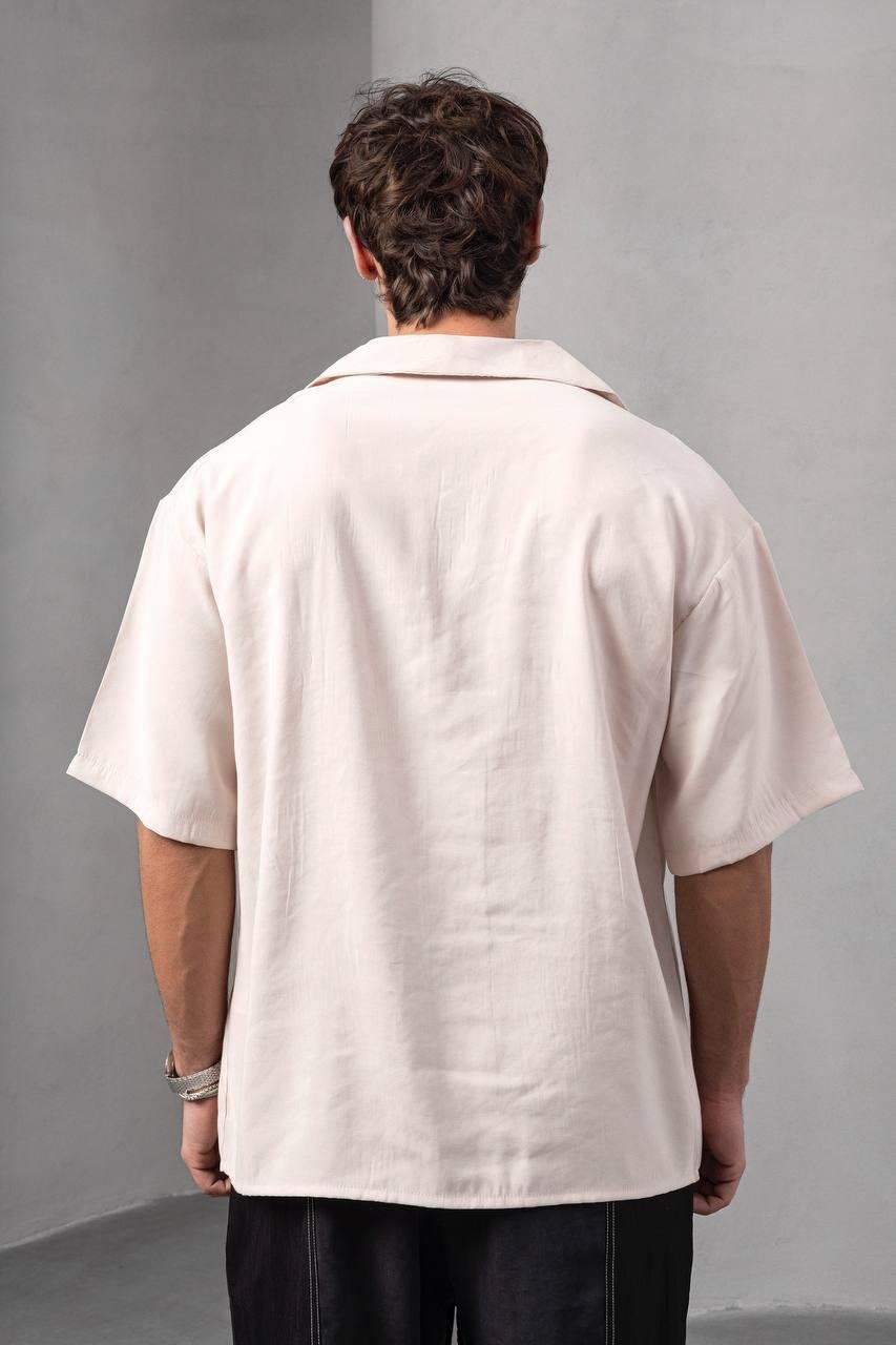 Krem Cepli İnce Gömlek