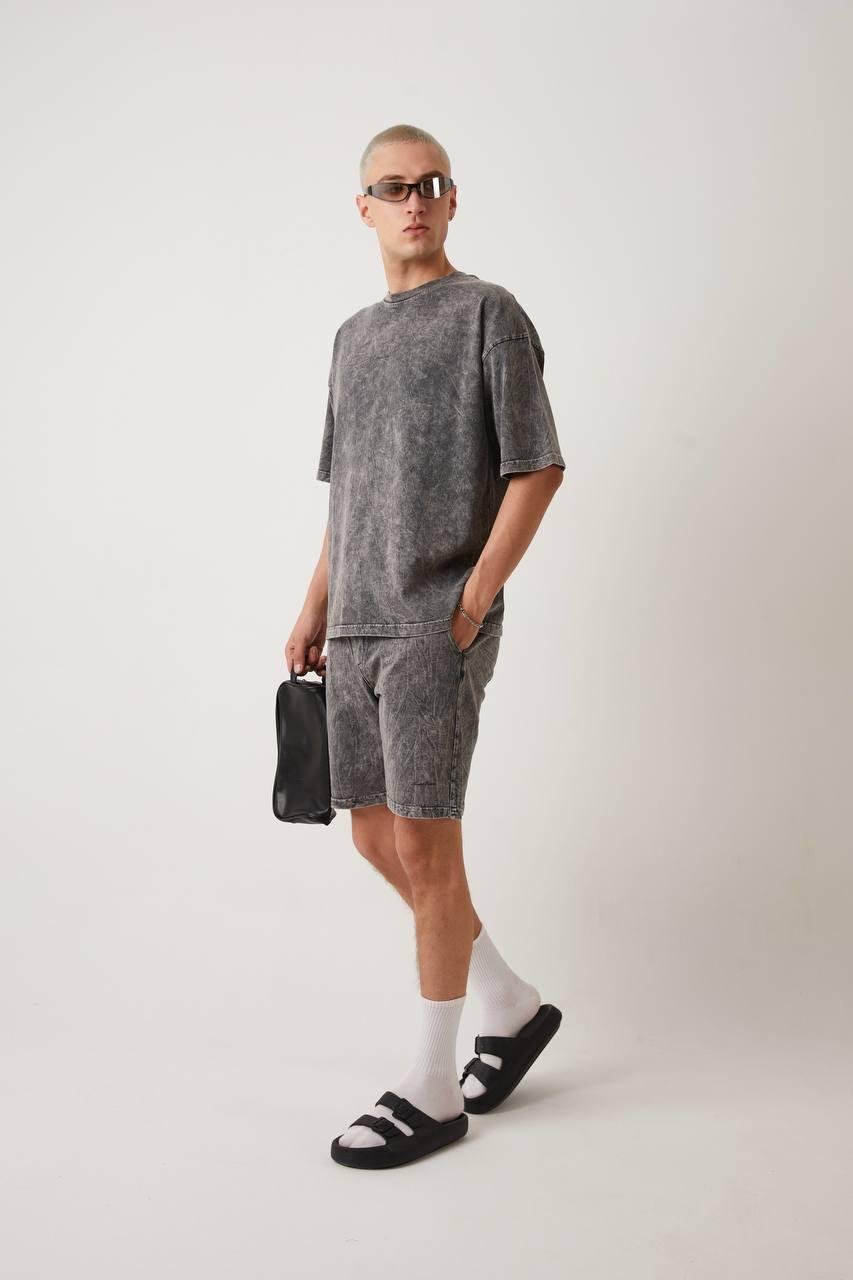 Yıkamalı Kumaş Oversize Tişört
