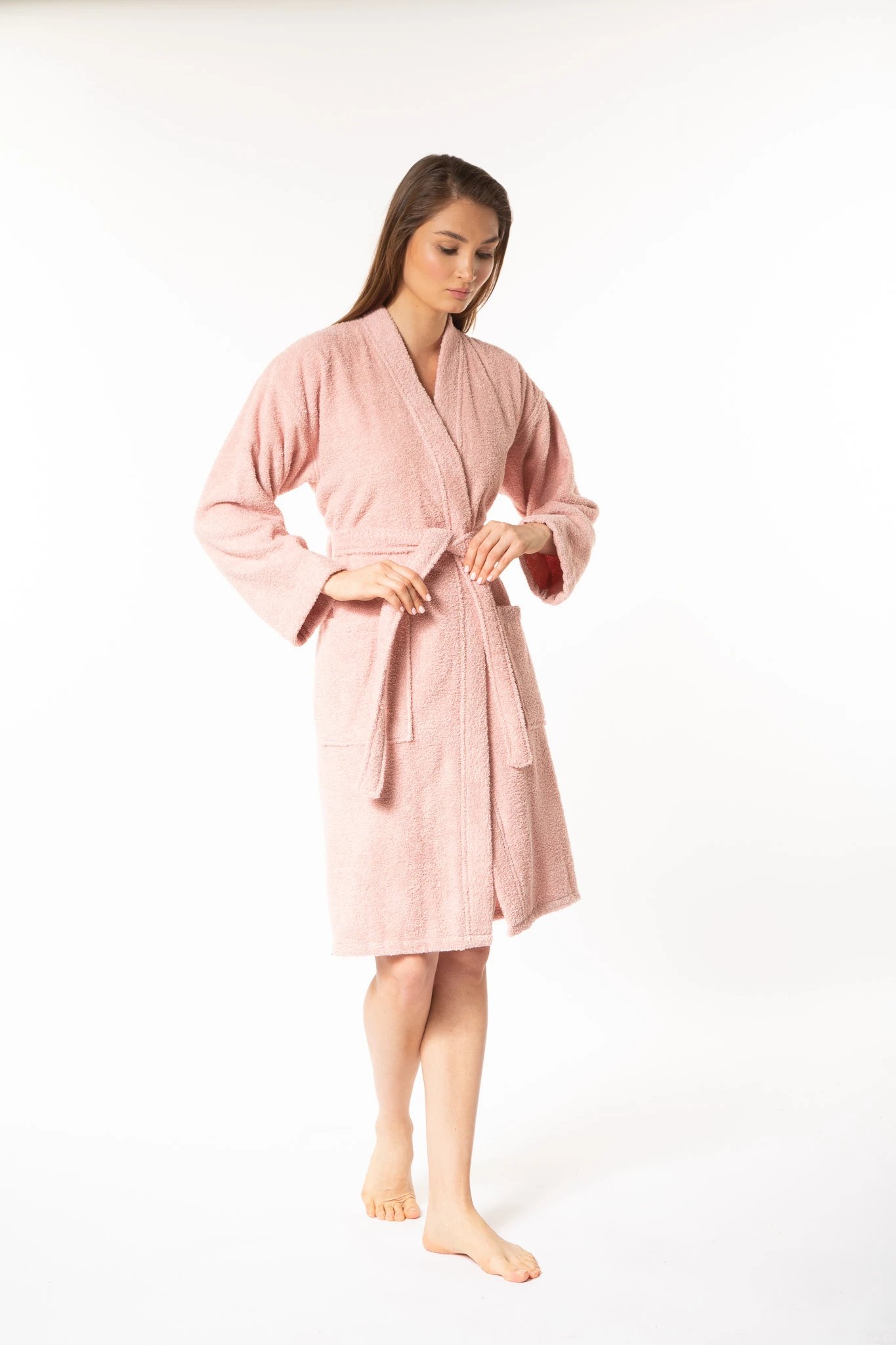 Soft Kadın Kimono Yaka Bornoz